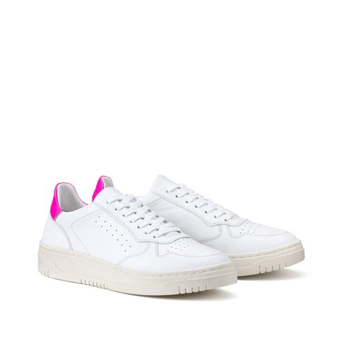 Sneakers in pelle bianco La Redoute Collections La Redoute