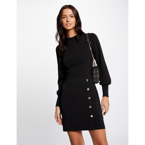 Robe moulante courte manches longues noir Morgan La Redoute