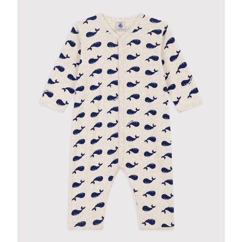 Pyjama 3 mois 3 ans Petit Bateau bleu marine beige La Redoute