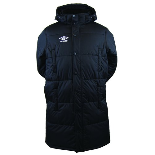 Doudoune longue polyester noir Umbro La Redoute
