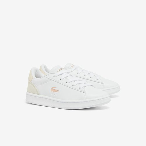 Kids carnaby set low top trainers white pink Lacoste La Redoute