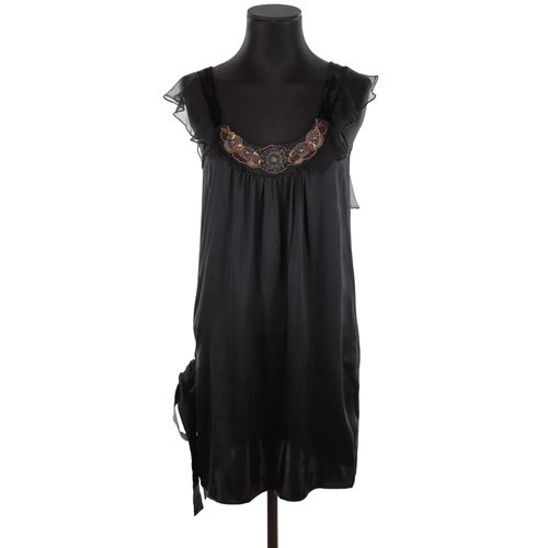 Robe sandro noir dentelle outlet