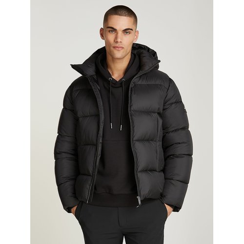 Hooded padded jacket black Calvin Klein La Redoute