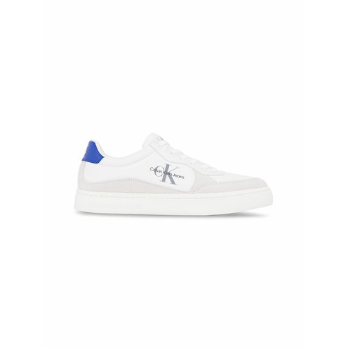 Classic cupsole suede trainers white blue Calvin Klein Jeans La Redoute