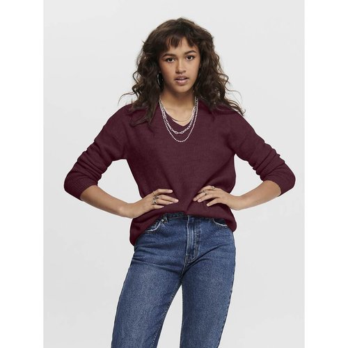 Maglione ONLY Donna - Scollo Rotondo, Maniche Lunghe, In Viscosa E Nylon, Taglia XXL Regular Fit