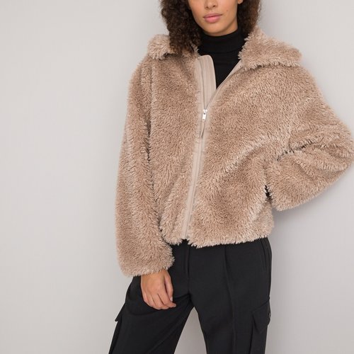 Beige fur clearance