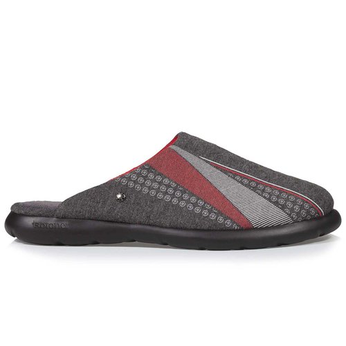 Chaussons mules sportswear gris Isotoner La Redoute