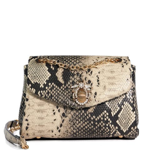 Pochette effet serpent best sale