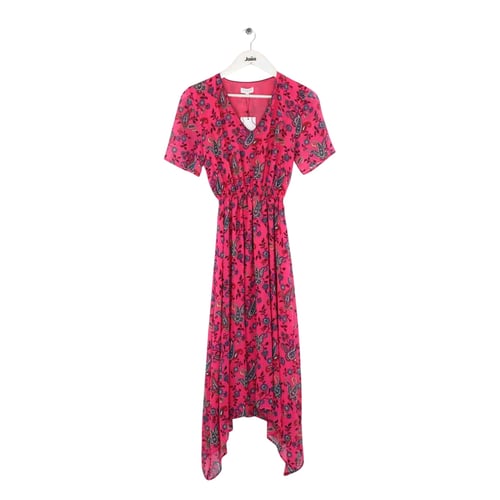 Robe Fluide Claudie Pierlot Taille 36 Rose - Modèle Roula - Occasion Très Bon État