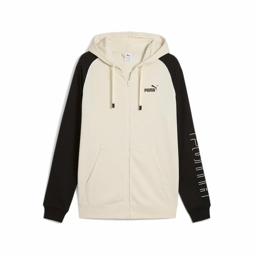 Sweat zippe puma sport creme noir Puma La Redoute