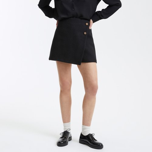 Jupe short noir discount