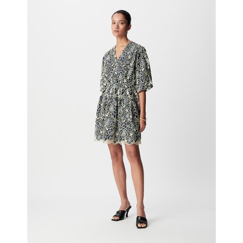 sachin and babi light blue dress Leela Embroidered Mini Dress in White