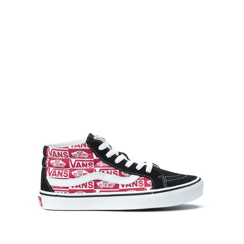 Red high top vans womens top
