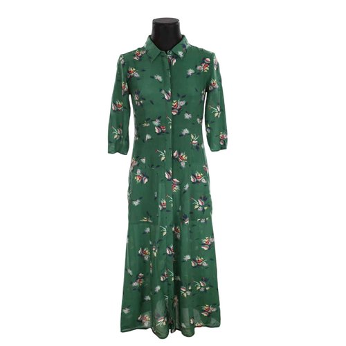 Robe en soie tres bon etat vert Ba Sh La Redoute