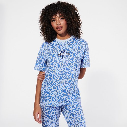 T shirt imprime stitch en jersey leostitchiz bleu Undiz La Redoute