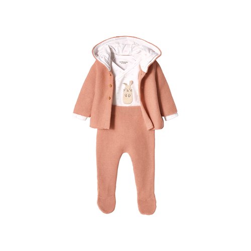 Ensemble naissance 3 pieces en point mousse Vertbaudet La Redoute