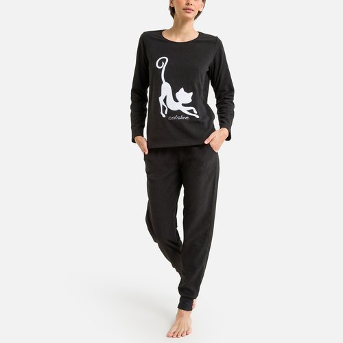 Women's microfleece pajama set hot sale