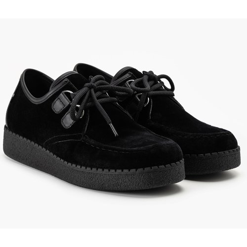 Rvn creeper velour brogues black Levi s La Redoute