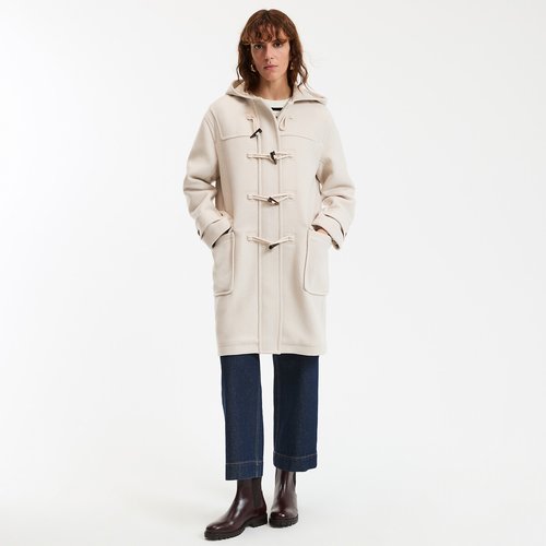 【美品】CALEE DUFFLE COAT Lsize WOMEN'S MIXED DUFFLE COAT Color CAMEL Size S/M