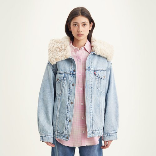 Levi's denim fur jacket sale