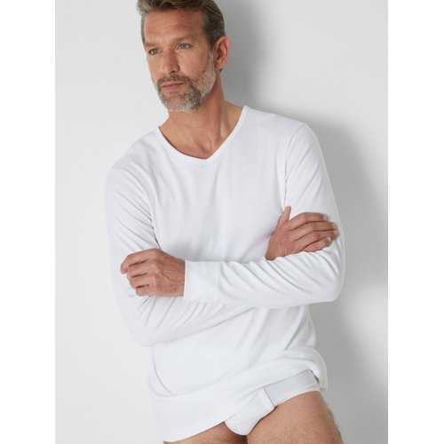 Lot de 2 maillots de corps chauds col v blanc Daxon La Redoute