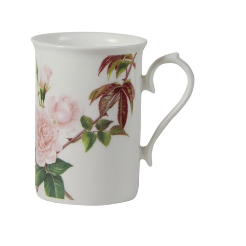 Roy Kirkham Redoute Rose – Tasse Et Soucoupe Petit-Déjeuner Porcelaine D’Os – Motif Roses Classique – Élégance Anglaise Au Quotidien