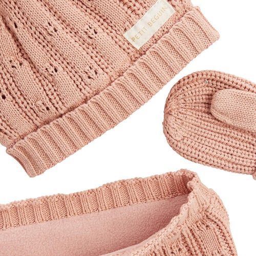 Ensemble Bonnet Et Manchon Catimini Pour Fille 6/8 Ans - Couleur Noire, Polyester, Occasion Très Bon état