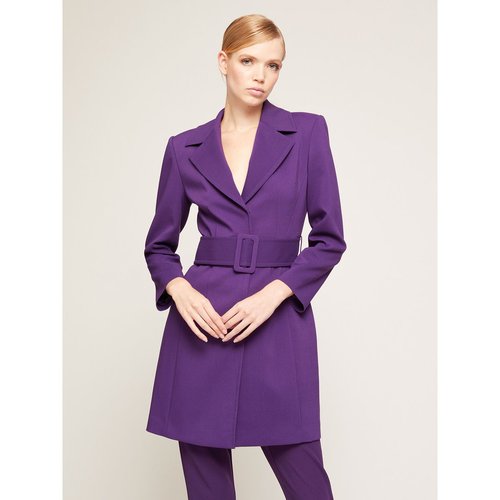 Veste longue avec ceinture violet Motivi La Redoute