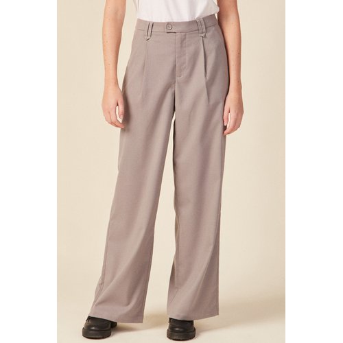 Pantalon large avec pinces gris Bonobo La Redoute