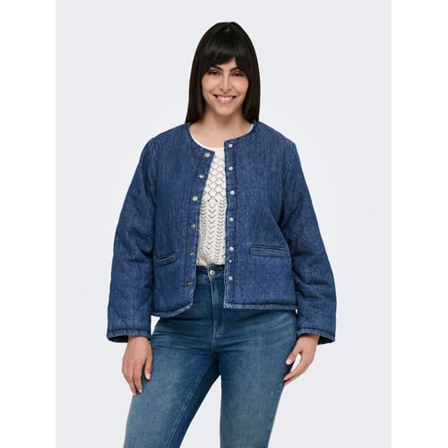 Veste Jean Femme ONLY Carmakoma – Coupe Curvy | Poches Poitrine à Rabat | Manches Boutonnées | Tissu Stretch - 7