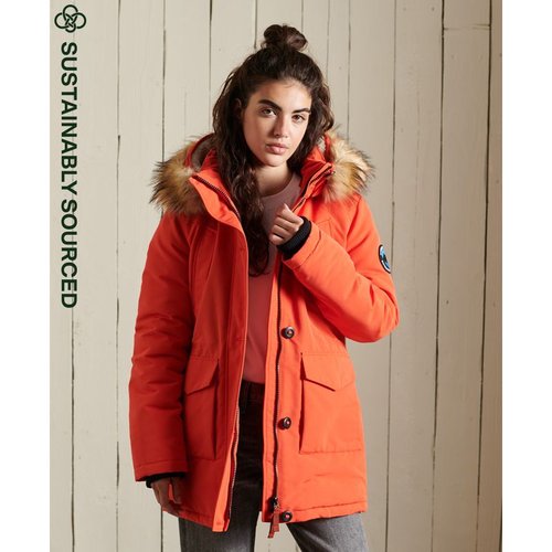 Parka a capuche imitation fourrure mi longue Superdry La Redoute