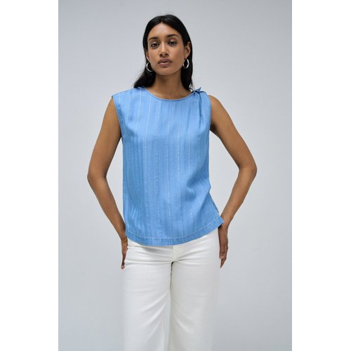 Blouse lightdenim avec fil bleu Salsa Jeans La Redoute