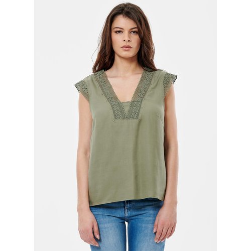 Blouse tencel blace kaki Kaporal La Redoute