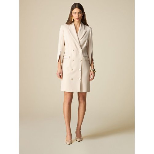 Robe manteau en tissu technique stretch
