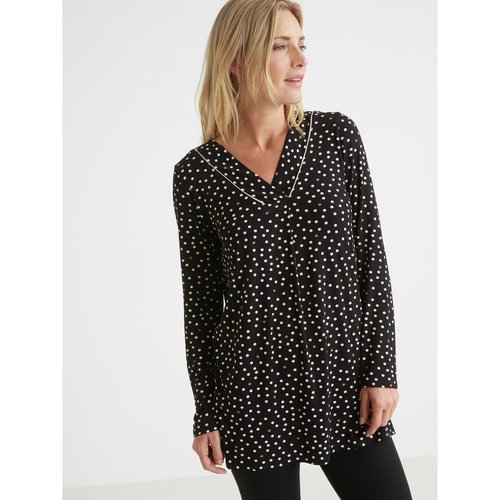 Tee shirt tunique fendue cotes Daxon La Redoute