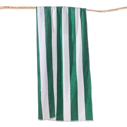 Hendaye striped velour beach towel La Redoute Interieurs La Redoute