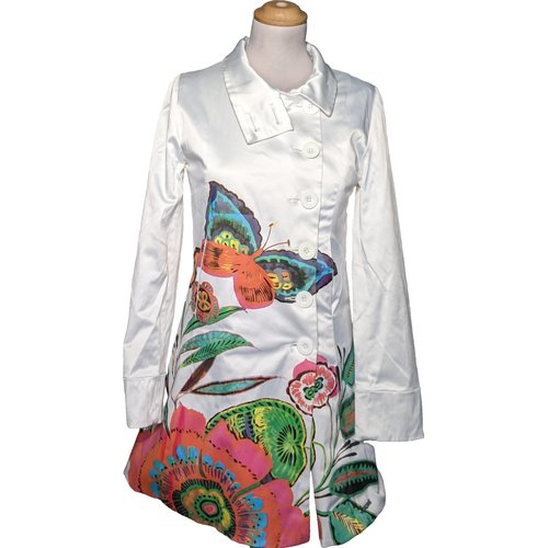 Manteau blanc desigual top