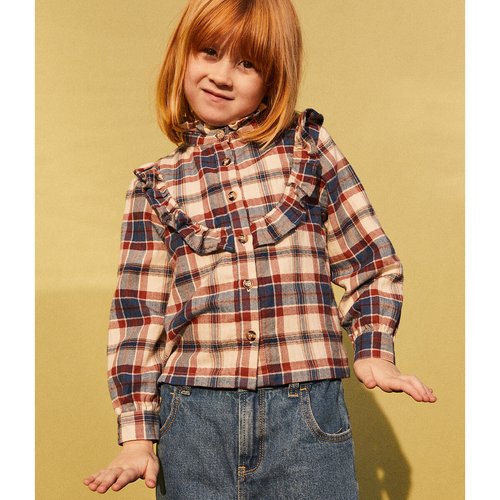 Camicetta a maniche lunghe beige multicolore Petit Bateau La Redoute