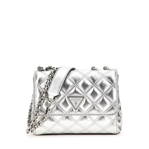 Guess mini sac a bandouliere giully irise argent Guess La Redoute