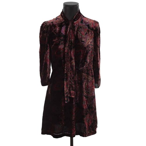 Robe en velours tres bon etat marron Claudie Pierlot La Redoute
