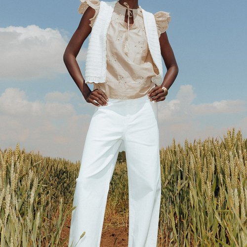 Hector pantalon large beige Promod La Redoute