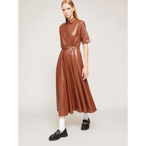 Robe chemisier en similicuir