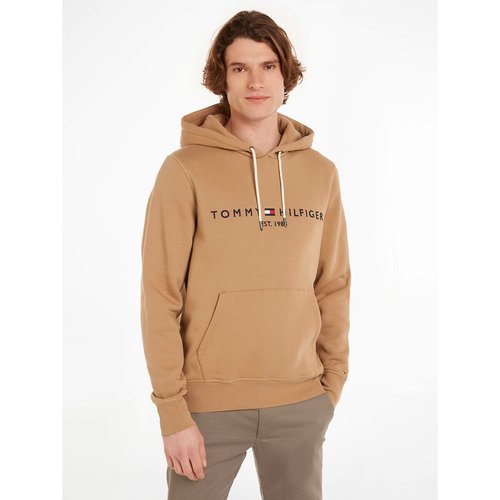 Tommy logo hoodie with embroidered logo in cotton mix Tommy Hilfiger La Redoute