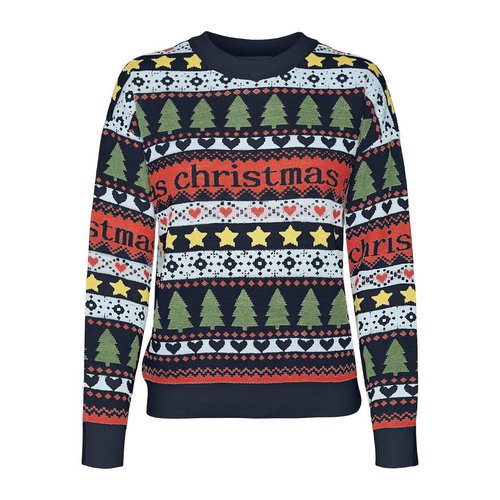 Weihnachtspullover runder ausschnitt Vero Moda La Redoute