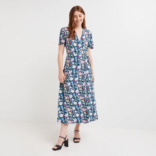 Robe longue cache coeur imprimee ecovero touareg Monoprix La Redoute