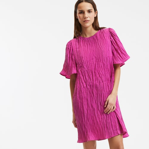 Robe En Velours Rose De Marque Very - Taille 8 - Manches Courtes - Neuve Avec étiquettes