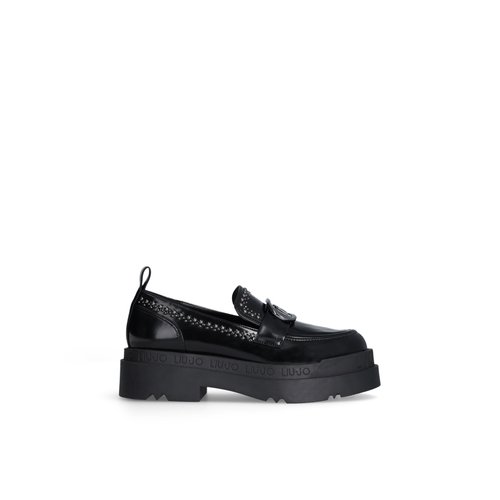 Mocassins a plateforme avec clous noir Liu Jo La Redoute