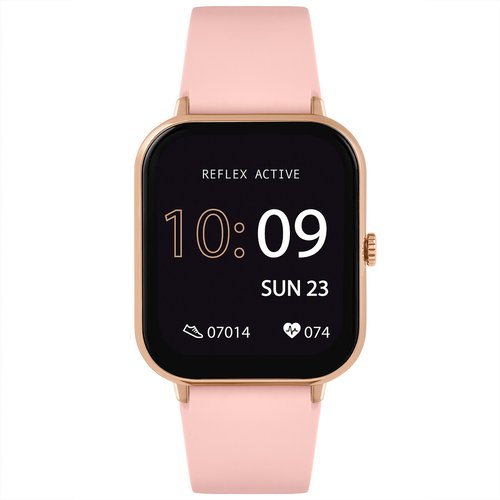 Series 23 rose gold plated pink smart watch pink Reflex Active La Redoute