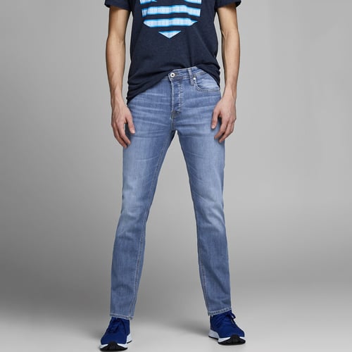 Jeans Homme Délavé Bleu Moyen - Taille W36 L31 - Coupe Classique - Très Bon état D'occasion