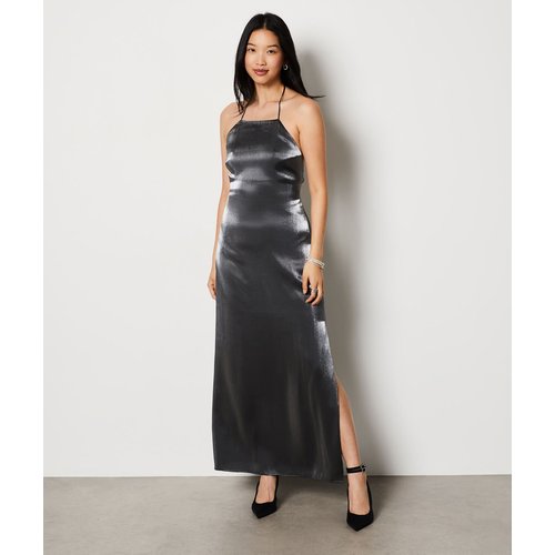 Robe longue dos nu pailletee caroline argent Etam La Redoute